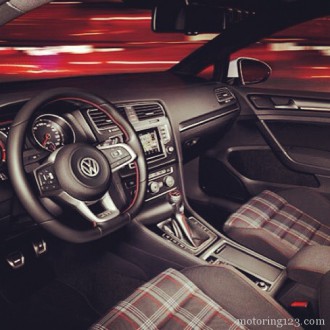 #Volkswagen #Golf #GTI Checker-style interior.