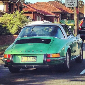 A classic Porsche 911 Targa (930 series). From the late 70's to mid 80's