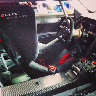 Cockpit of #Audi #R8 #LMS