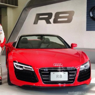 The new #Audi #R8 #spyder unveiled in Taiwan!