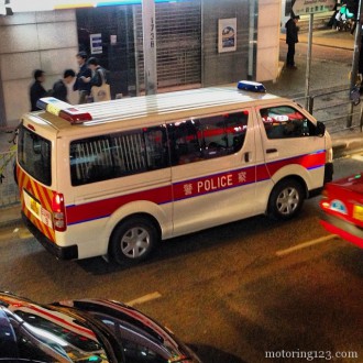#Toyota #Hiace people mover as #police vehicle. Cool!
