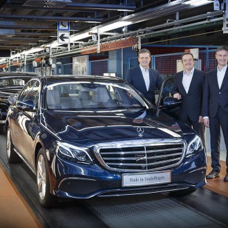 First new Merc E-Class rolls off the production line in Sindelfingen